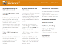 Tablet Screenshot of mzz-muldenservice.ch